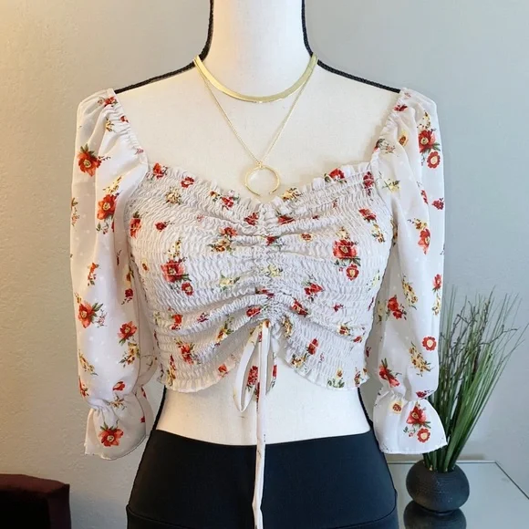 Ditsy Floral crop top - Picture 2 of 2
